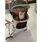 Luxury Pet Stroller 3 in 1  Detachable Carrier