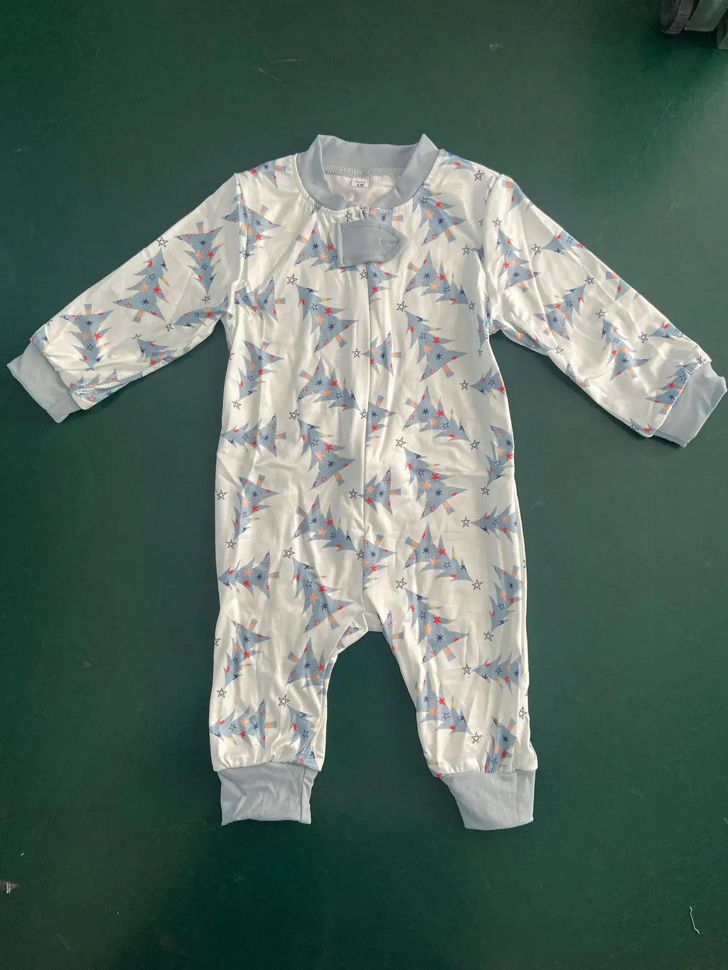 Mom Daughter Dad Son Matching Pajamas Set Christmas Tree Print Long Sleeve T-Shirt+Trousers 2 Pcs Suit Homewear Xmas Family Look