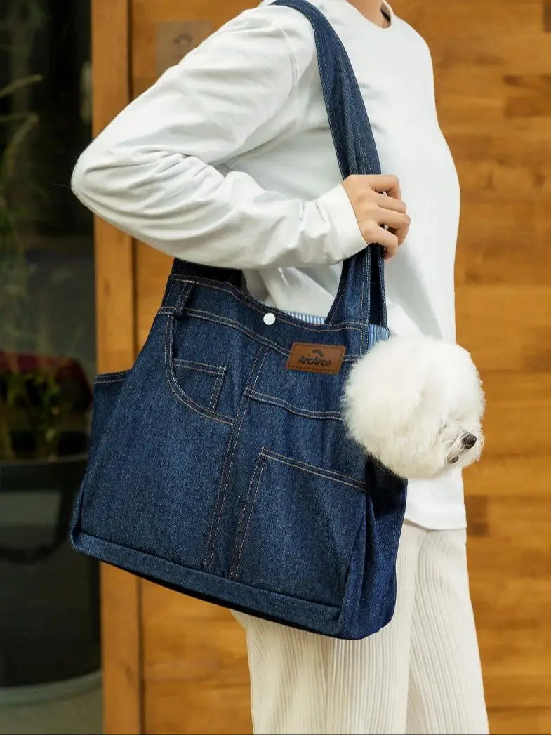 Fashion Pet Carrier Bag | Crossbody Shoulder Bag for Small Dogs & Cats
