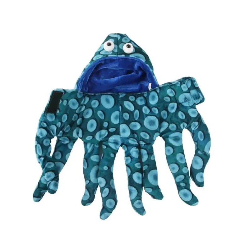 Halloween Octopus Pet Costume | Hooded Soft Pullover for Dogs & Cats S–L