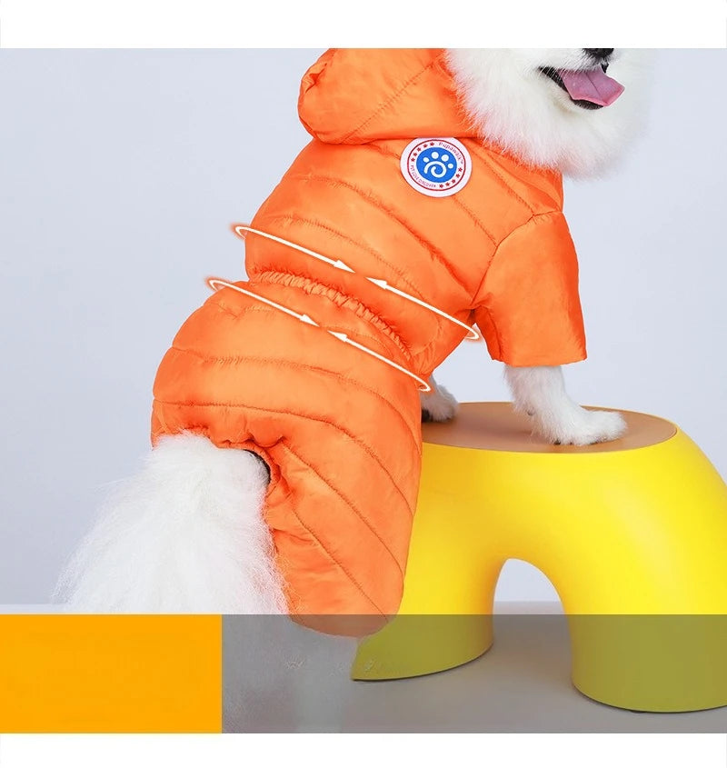 Pet Warm Dog Coat for Winter Dog Clothes Hooded Dog Jacket for Small Medium Large Dog Cat Clothes Insulated Padded Snow Jacket