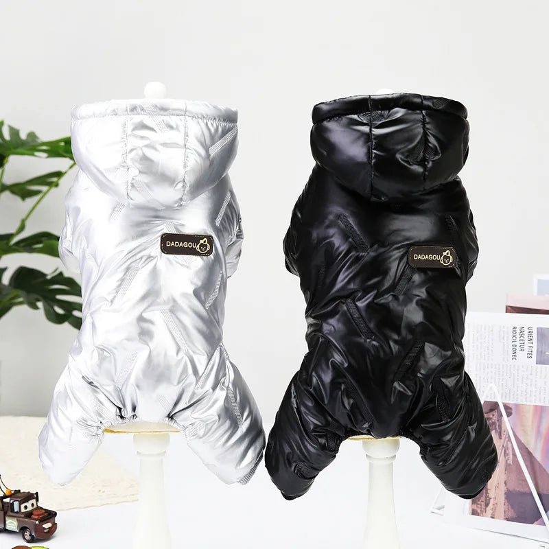 Waterproof Hooded Dog Jumpsuit — Super Warm Winter Coat for Small & Large Dogs | S–4XL