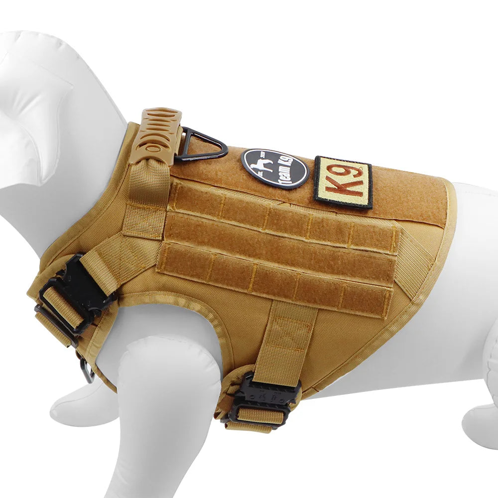 Embroidered Service Dog Patch — Removable Velcro ID Tag for Dog Vests, Harnesses & Tactical Gear
