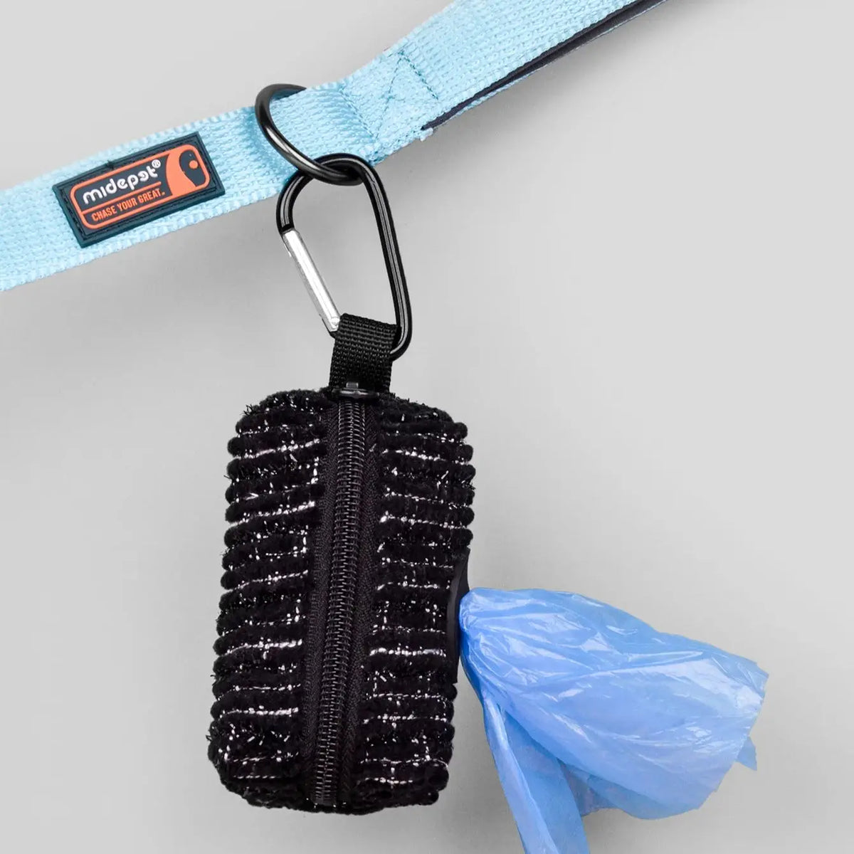 Designer Dog Poop Bag Holder — Stylish Belt-Clip Waste Bag Dispenser for Dog Walking