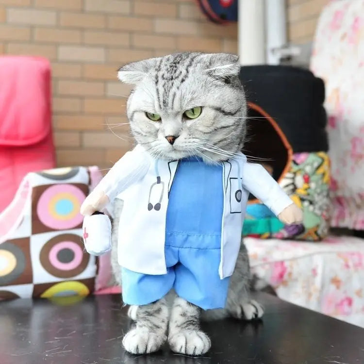Halloween Dog & Cat Costume Set | Funny Adjustable Cosplay Outfit for Small Dogs & Cats