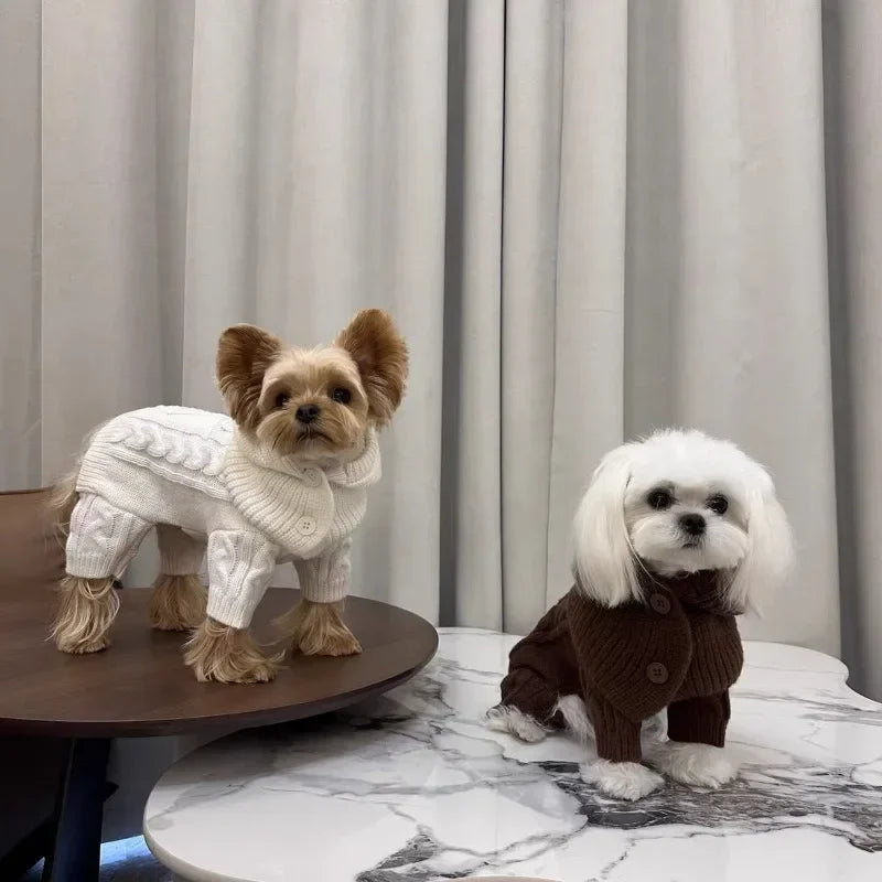 Jumpsuit for Small Dogs, Monochromatic,