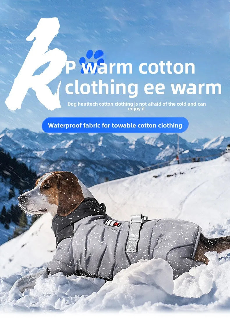Winter dog cotton coat, , waterproof, non stick fur,