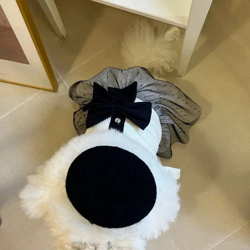 Bow Lace Dog Dress