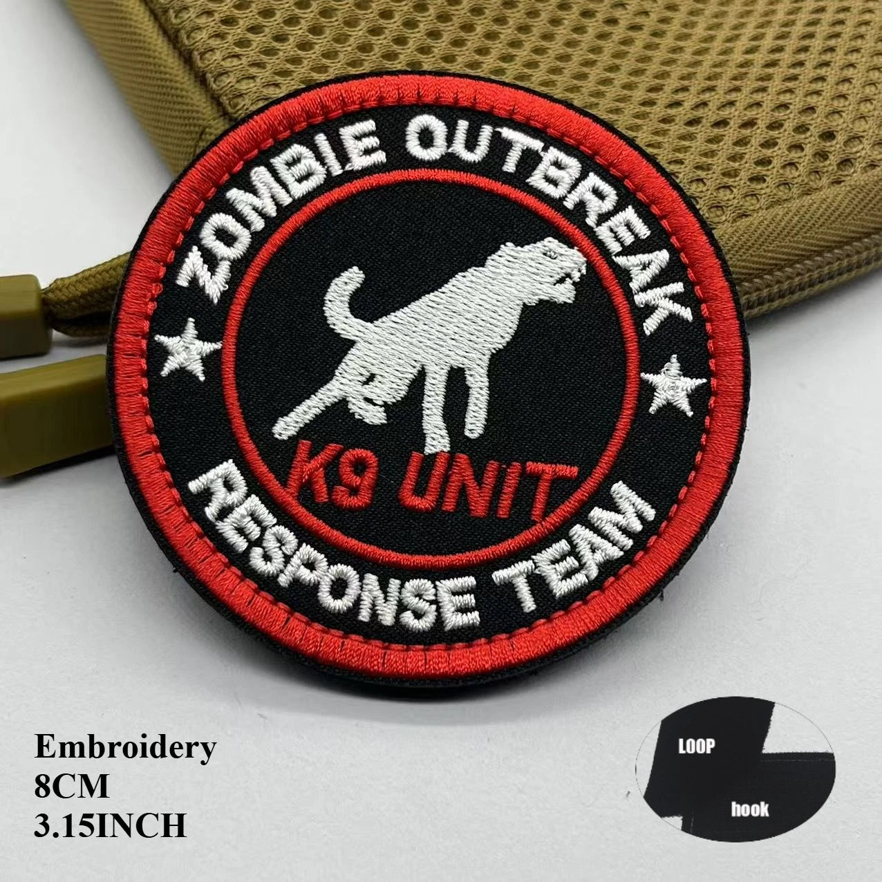 Service Dog & Therapy Dog Embroidered Velcro Patches — Do Not Pet, In Training, Rescue & Guide Dog Badge