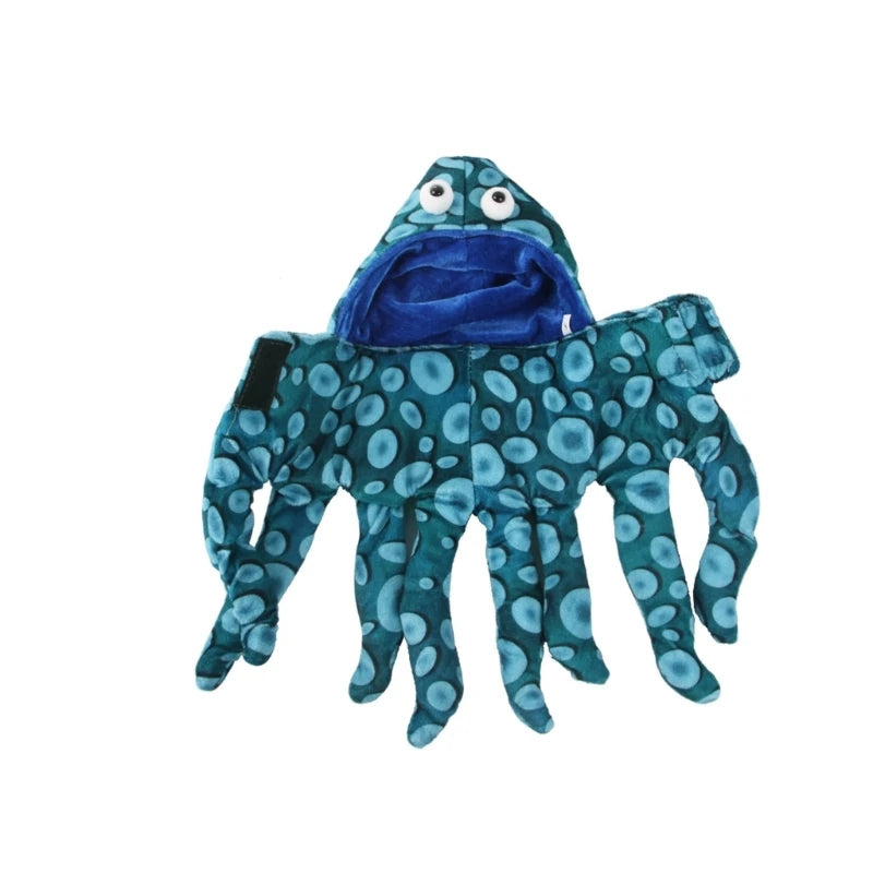 Halloween Octopus Pet Costume | Hooded Soft Pullover for Dogs & Cats S–L