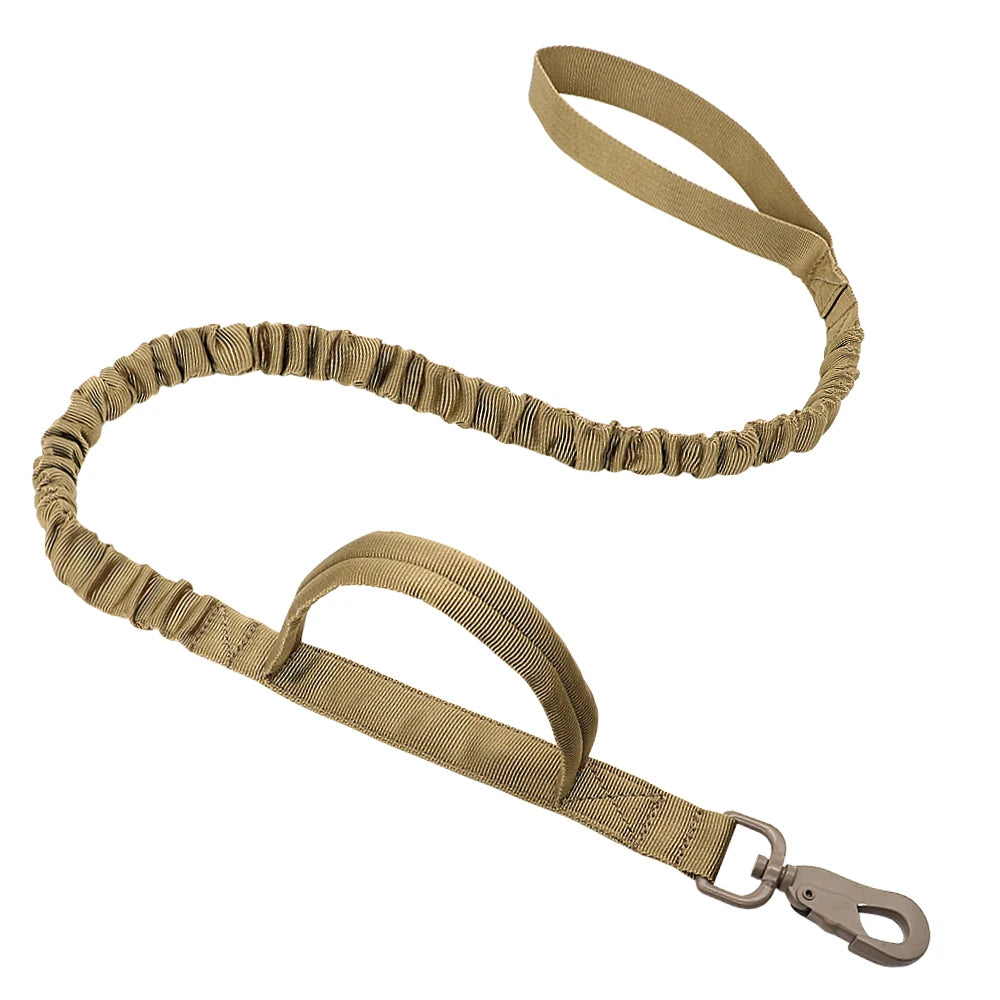 Durable Military Tactical Dog Collar Bungee Leash Set Pet Nylon Walking Training Collar For Medium Large Dogs German Shepard Fashioned Furbabies