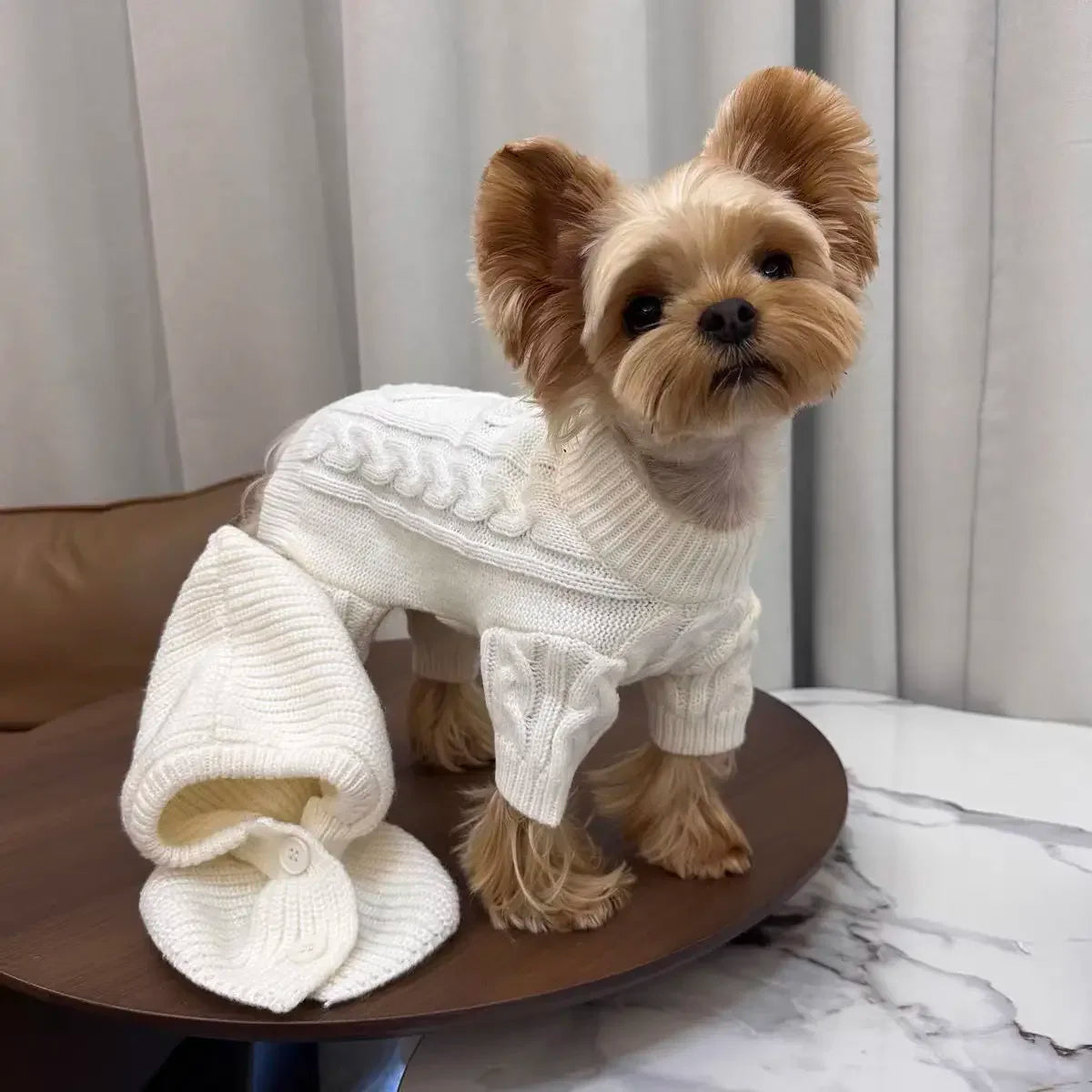 Jumpsuit for Small Dogs, Monochromatic,