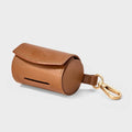 Faux Leather Dog Poop Bag Holder — Premium Pet Waste Bag Dispenser for Collars & Harnesses