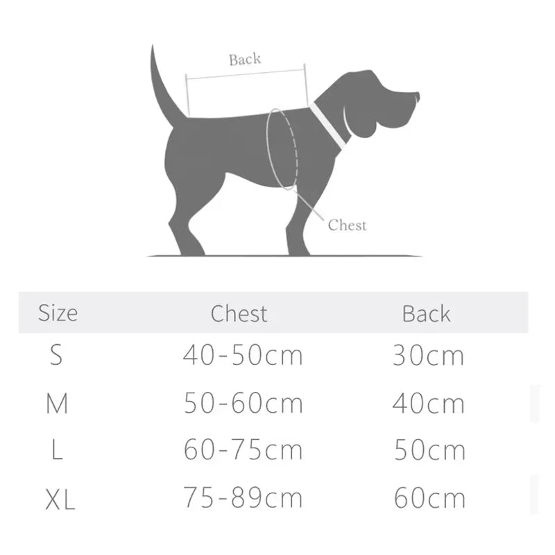 Reflective Dog Down Jacket - Winter Snowsuit for Large Breeds