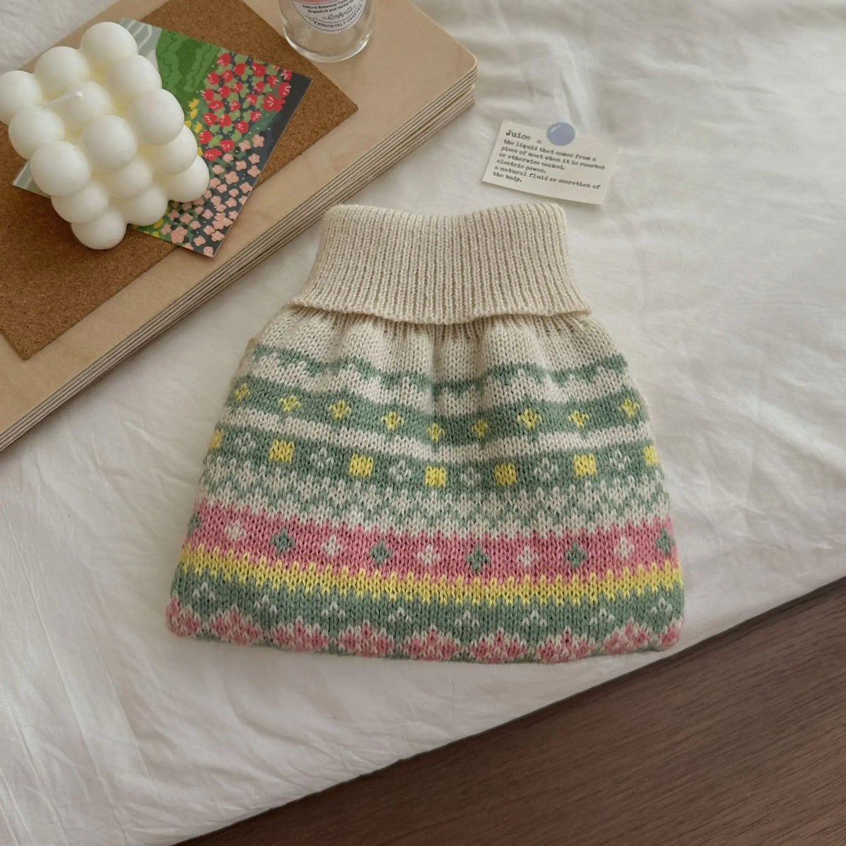 Striped Knit Dog Sweater — Cozy Winter Pullover for Small Dogs & Puppies | XS–XL