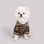 Pet Dog pajamas Clothes - Cute Adorable Leopard & Bee & Cow Print, Lightweight Cozy Soft Homewear Outfit Pet Wear Clothes Fashioned Furbabies