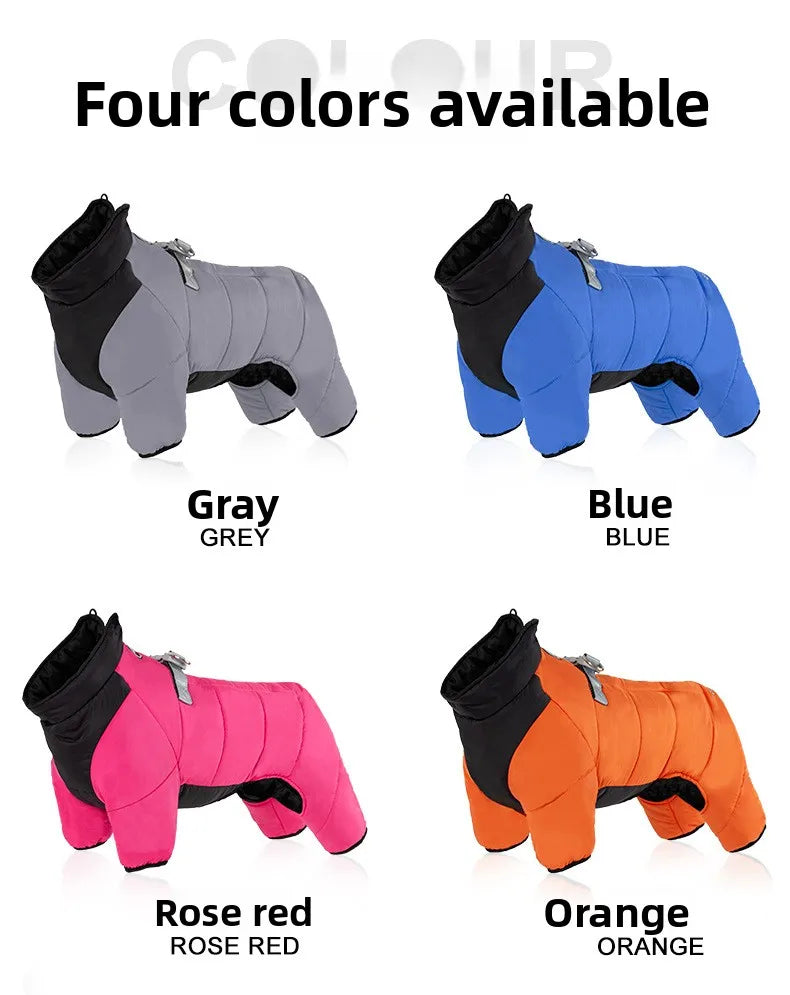 Winter dog cotton coat, , waterproof, non stick fur,