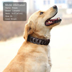 Cow Leather Dog Collar Genuine Leather Big Dog Collars Labrador Pet Collars Accessories for Medium Large Dogs German Shepherd Fashioned Furbabies