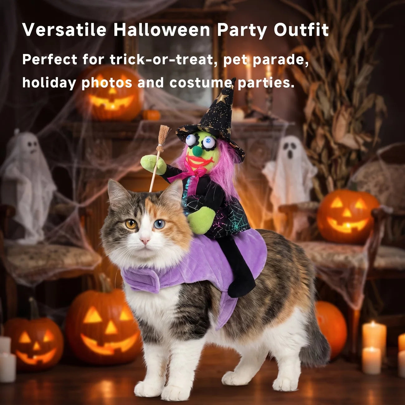 Halloween & Carnival Pet Costume | Festive Cosplay Outfit for Cats & Dogs
