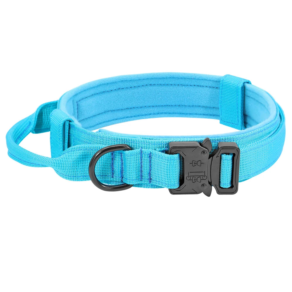 Durable Military Tactical Dog Collar Bungee Leash Set Pet Nylon Walking Training Collar For Medium Large Dogs German Shepard Fashioned Furbabies