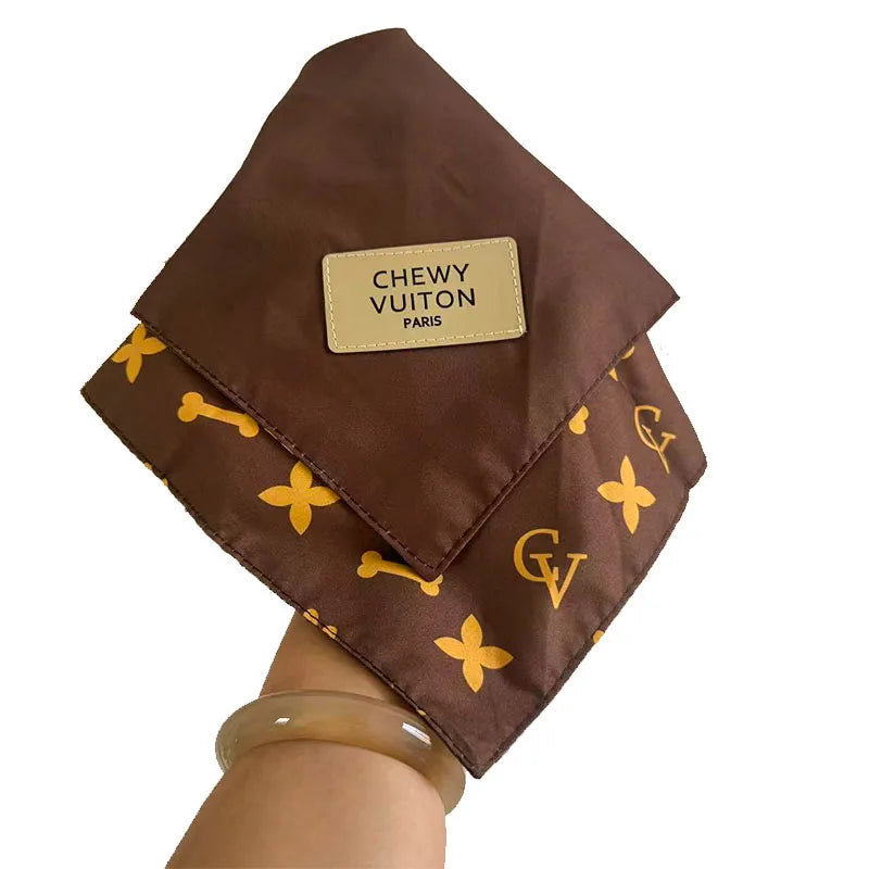 Luxury Cute French Bull Dog Triangular Bandage Pet Scarf