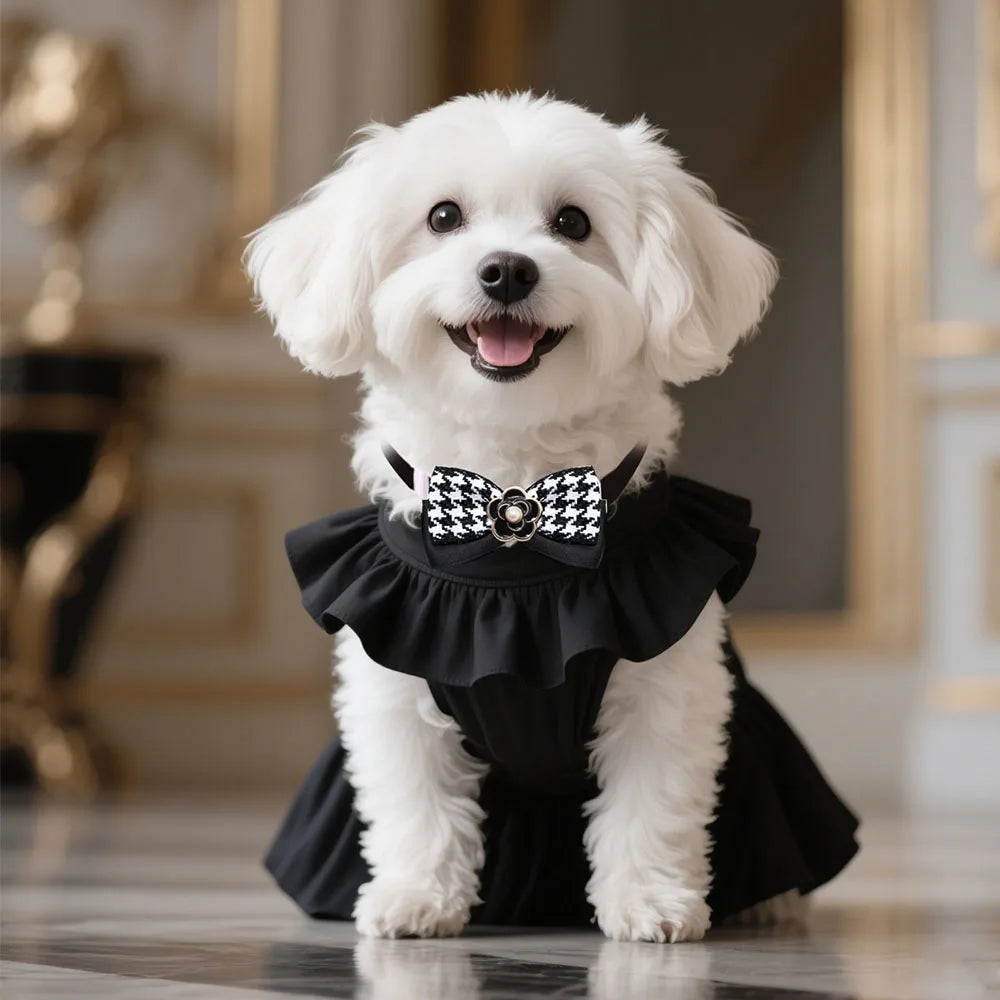 Luxury Pearl Dog Bow Ties | Set of 5 Adjustable Bowknots for Dogs