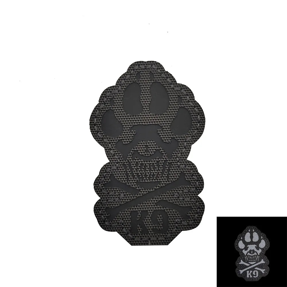 Luminous Reflective Tactical Dog Patch — K9 Morale Badge for Vests & Harnesses | 6 Colors