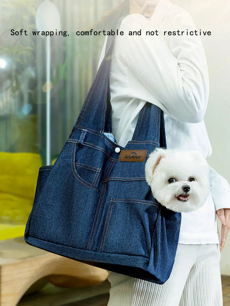 Fashion Pet Carrier Bag | Crossbody Shoulder Bag for Small Dogs & Cats