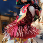 Sequin Crystal Bow Princess Dress - Holiday Luxury Gown