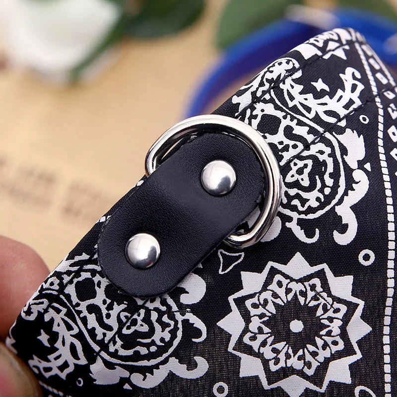 Dog & Cat Collar with Scarf | Adjustable PU Collar | XS–XL