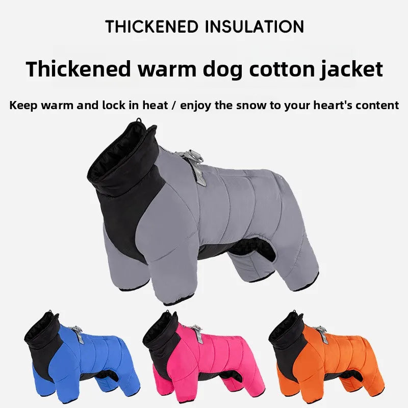 Winter dog cotton coat, , waterproof, non stick fur,
