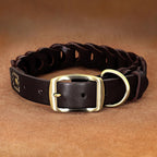 Cow Leather Dog Collar Genuine Leather Big Dog Collars Labrador Pet Collars Accessories for Medium Large Dogs German Shepherd Fashioned Furbabies