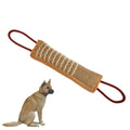Interactive Dog Tug Toy - Jute Bite Pillow for Training