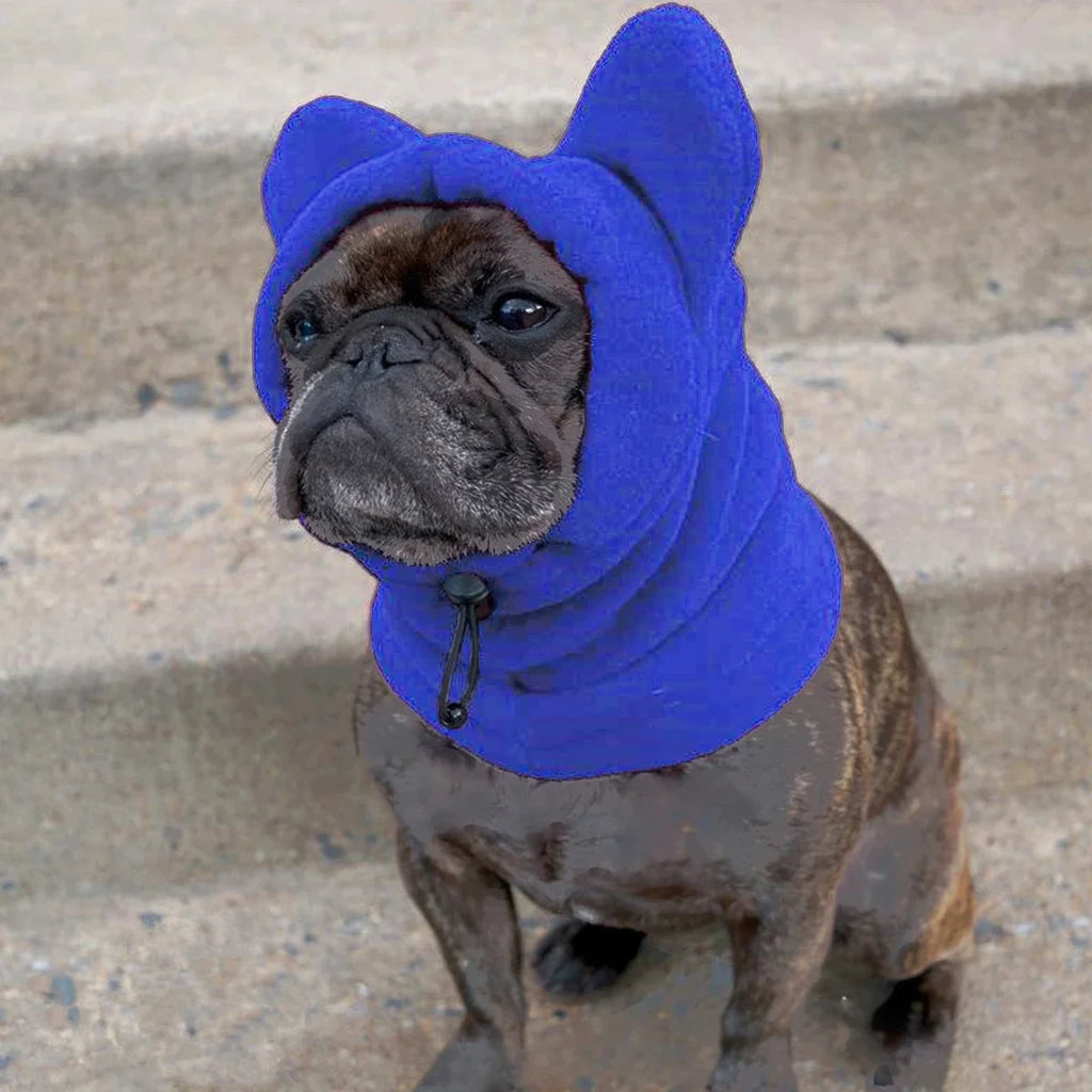 Winter Pet Hat Fleece Dog Warm Hat Ears Hoodie Scarf Set Pet Cat Dog Hat Headgear Warm Earmuffs Dog Warmth Accessories Outfits