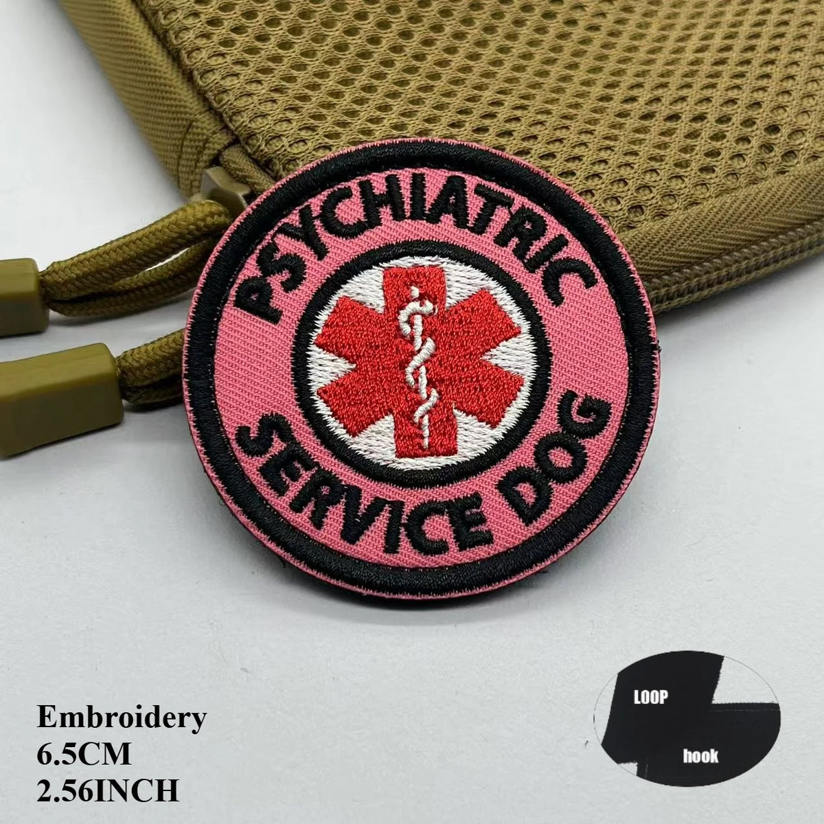 Service Dog & Therapy Dog Embroidered Velcro Patches — Do Not Pet, In Training, Rescue & Guide Dog Badge