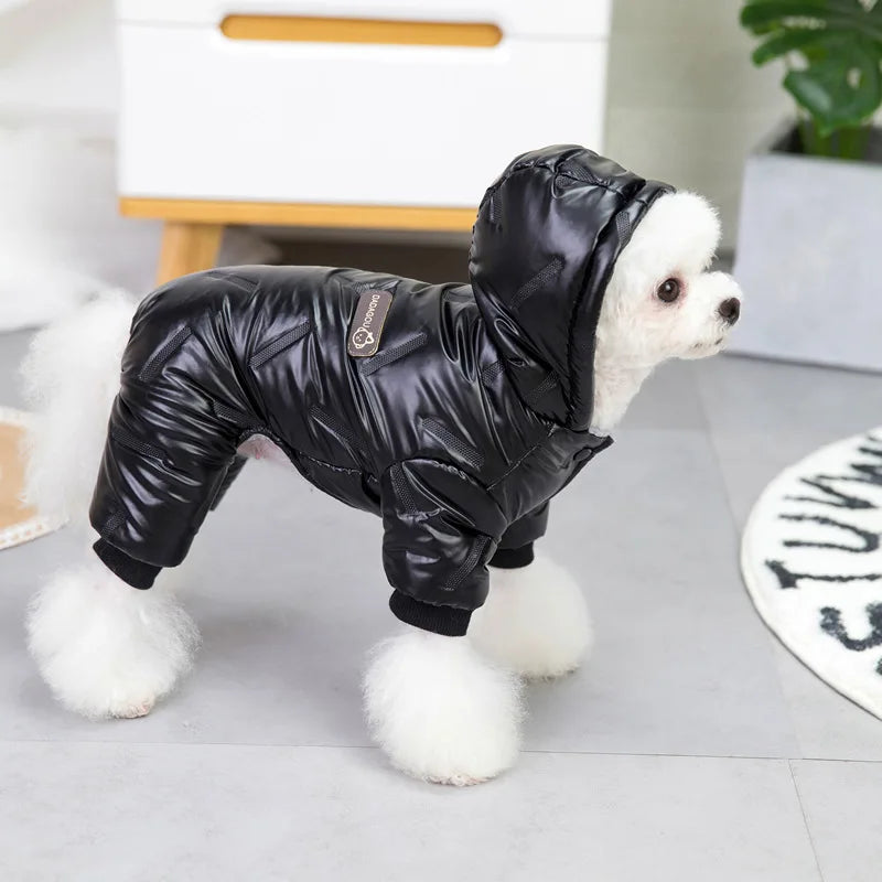 Waterproof Hooded Dog Jumpsuit — Super Warm Winter Coat for Small & Large Dogs | S–4XL