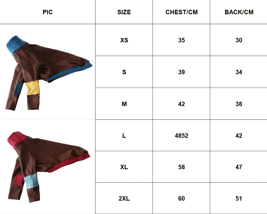 Winter Knitted Thing Dog Greyhound 2 Legged  Long Sleeve Pet Shirts Slim Dog Whibitt Pajamas Sweatshirts Knitwear