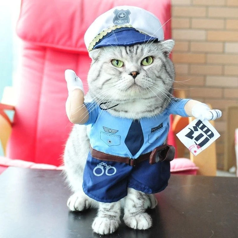 Halloween Dog & Cat Costume Set | Funny Adjustable Cosplay Outfit for Small Dogs & Cats