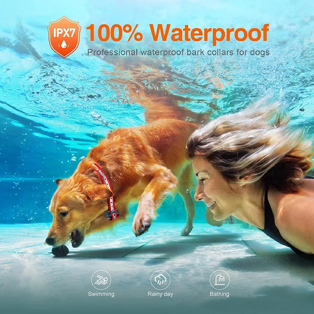 Dog Training Collar with Remote | 1000M Range, Waterproof & Rechargeable