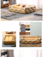 Light Luxury with Drill Dog Beds Pet Small Dog House Four Seasons Universal Dirt-resistant Waterproof Pet Supplies Home Dog Mat Fashioned Furbabies