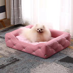 Light Luxury with Drill Dog Beds Pet Small Dog House Four Seasons Universal Dirt-resistant Waterproof Pet Supplies Home Dog Mat Fashioned Furbabies
