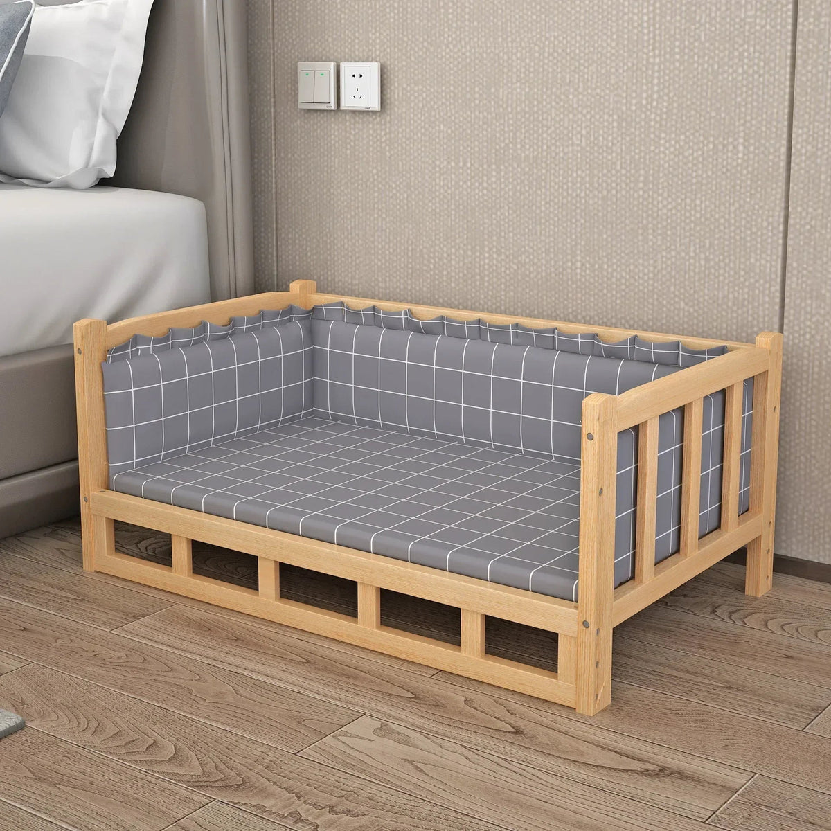 Simplicity Wooden Dog Bed Can Be Used As Bedside Table Dog Kennel Four Season Universal Environment protection Practical Pet Bed Fashioned Furbabies