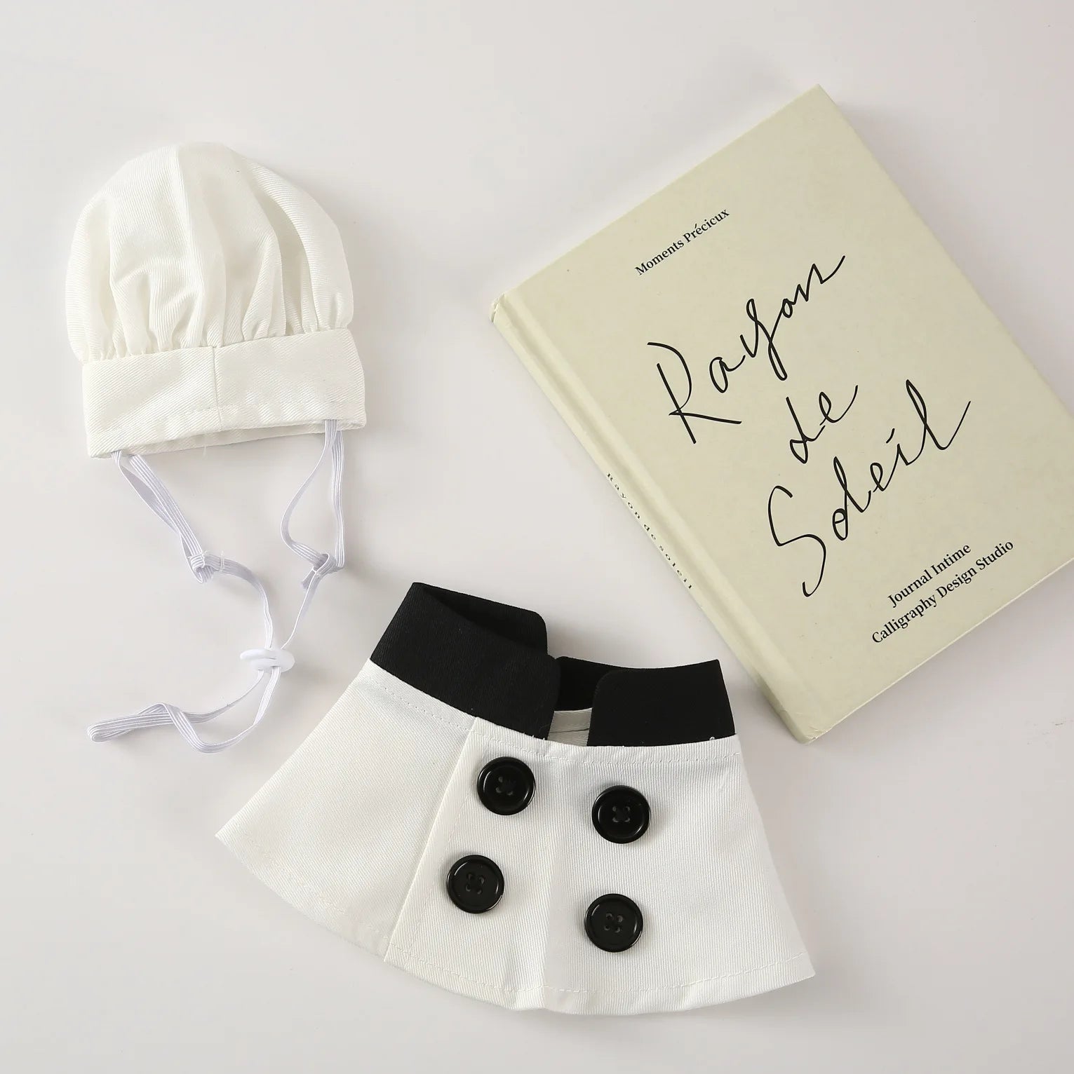 Pet Chef Costume for Cats & Dogs | Cute Chef Hat & Bib Cosplay Outfit for Small to Medium Pets