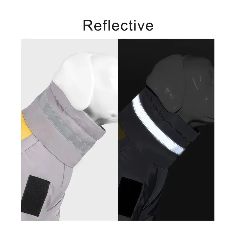 Dog Coat Reflection High Collar