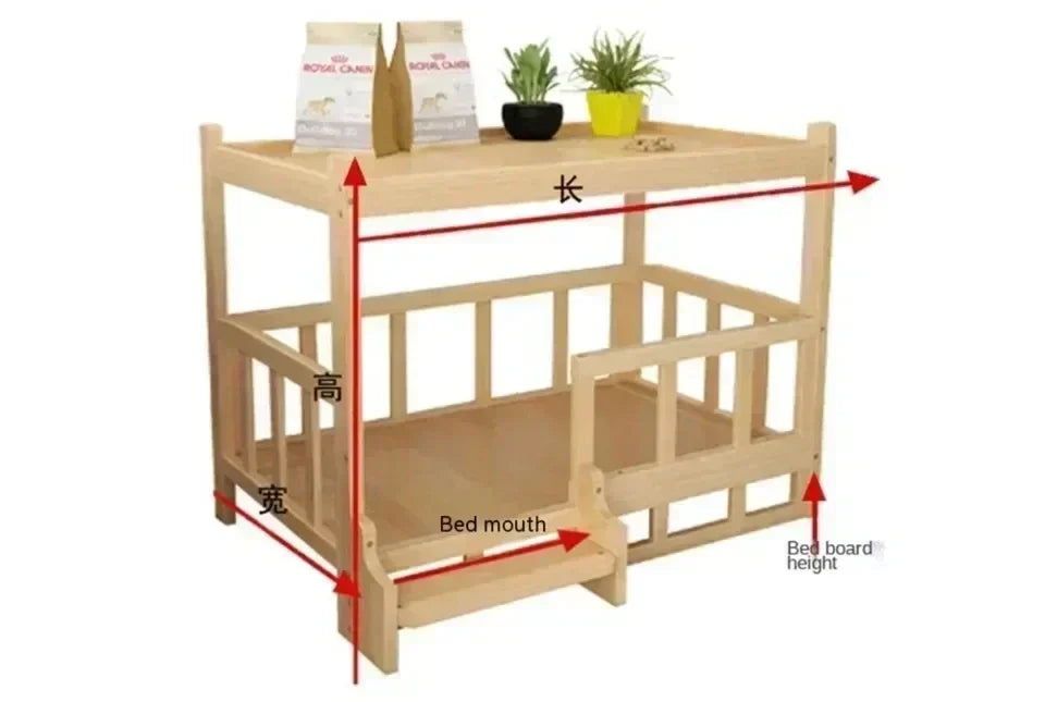 Simplicity Wooden Dog Bed Can Be Used As Bedside Table Dog Kennel Four Season Universal Environment protection Practical Pet Bed Fashioned Furbabies