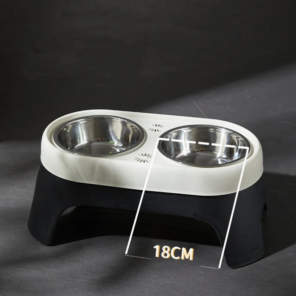Elevated Food Bowl Pet Bowl Cat and Dog Supplies Leak Proof Pet Food Bowl and Feeder for Small Dogs Cats Pet Feeder Accessories Fashioned Furbabies