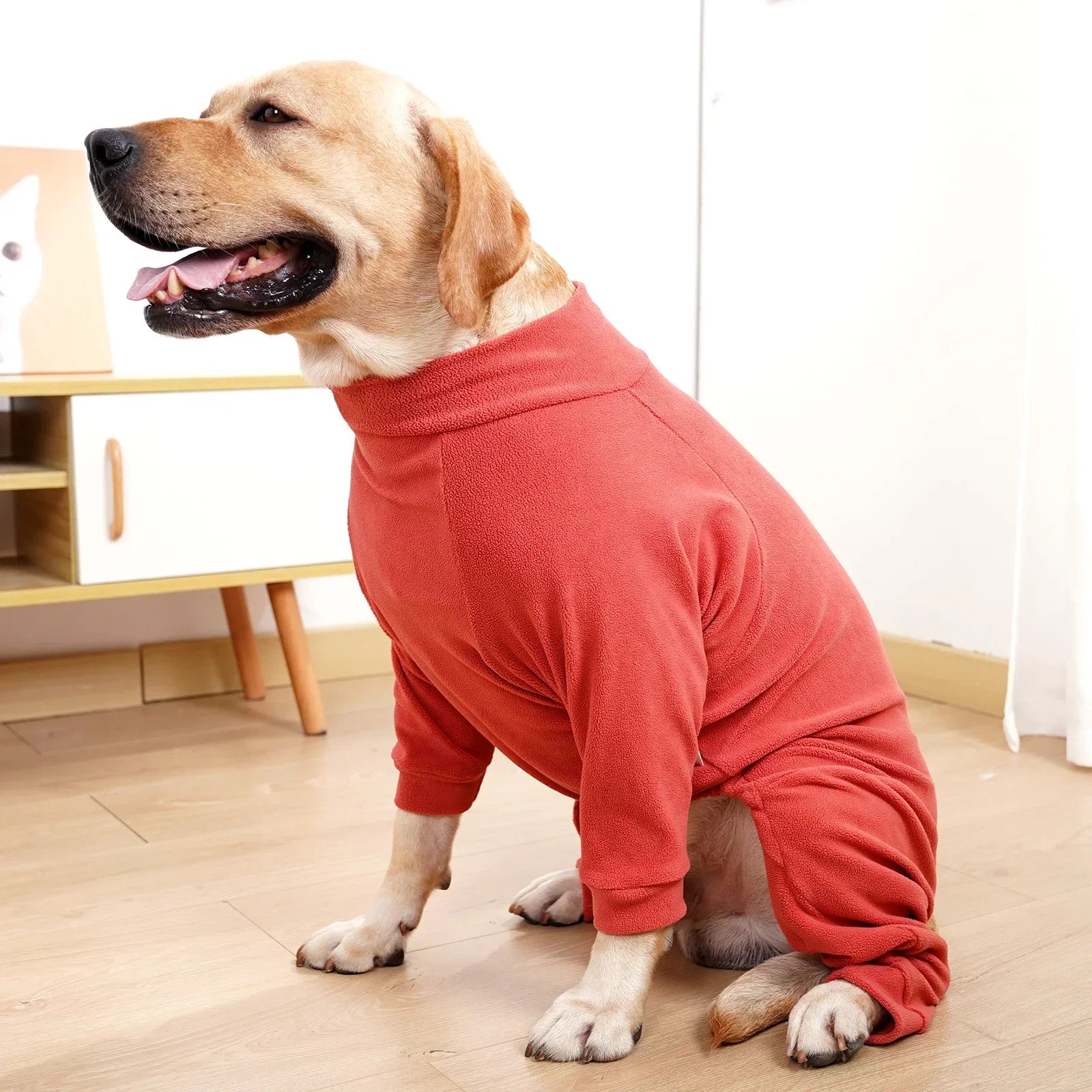 Fleece Winter Dog Pajamas - Four-Legged Elastic Jumpsuit