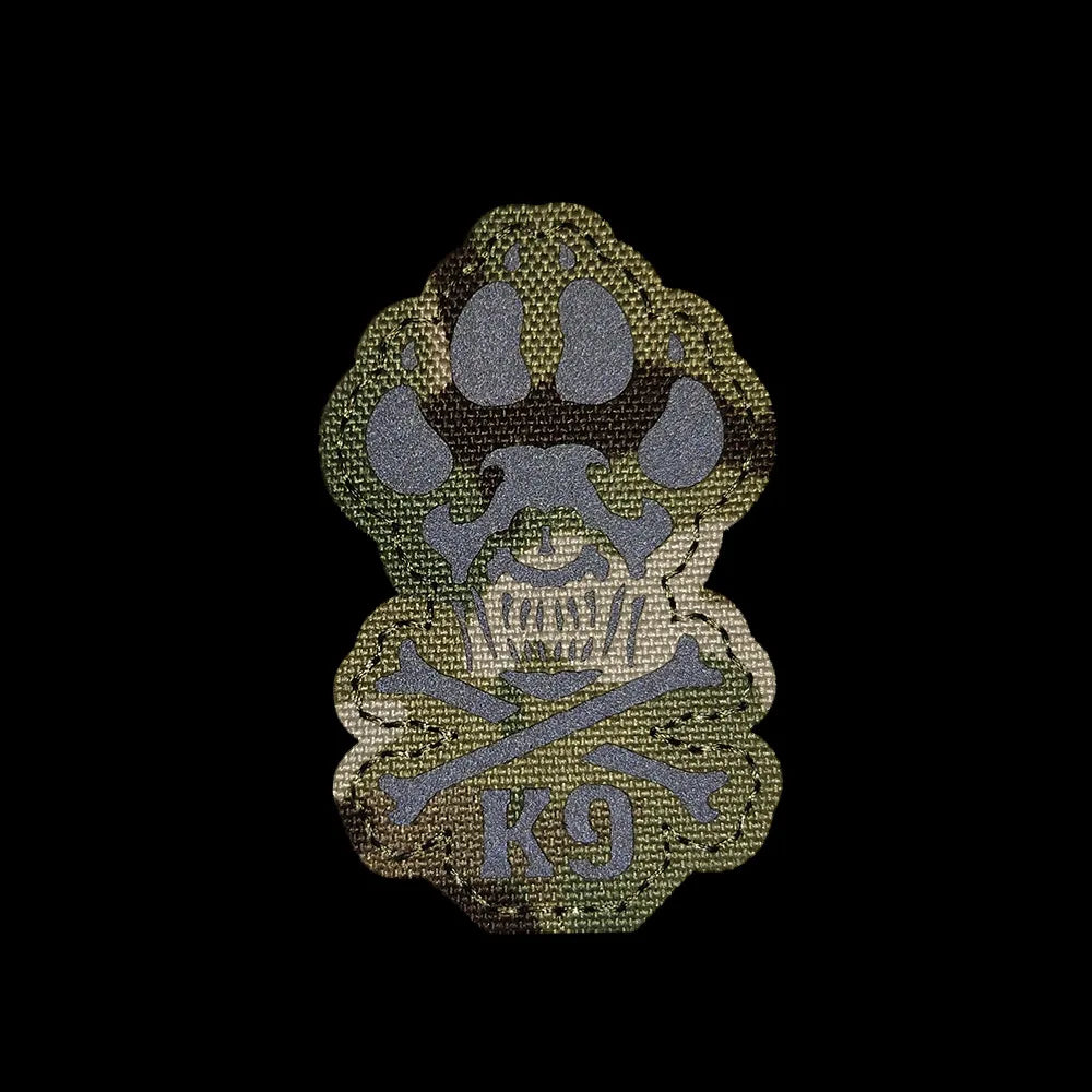 Luminous Reflective Tactical Dog Patch — K9 Morale Badge for Vests & Harnesses | 6 Colors