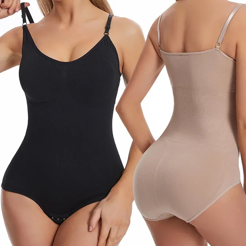 Seamless Full-Body Shapewear Bodysuit – Tummy Control & Curve Sculptin