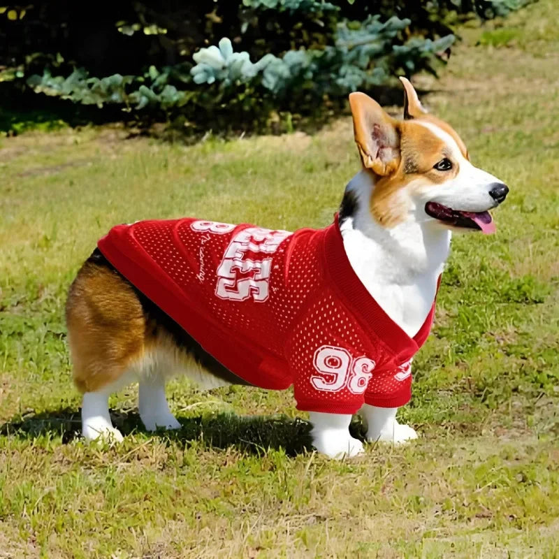 Mesh Basketball Jersey Dog Shirt — Breathable Sports Tank for Dogs & Cats | S–8XL